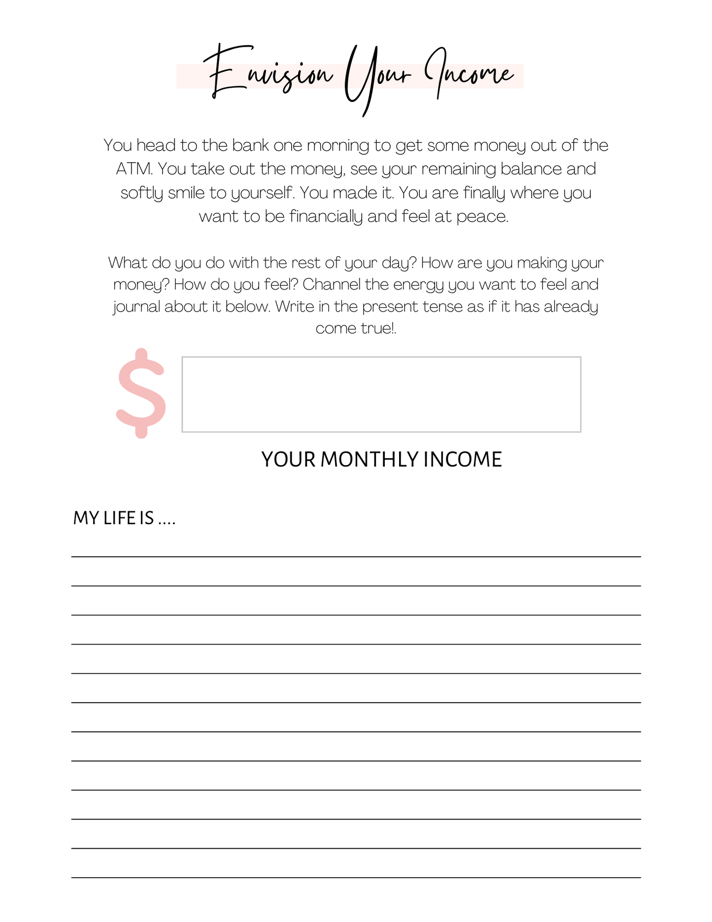 Manifesting Money: Journal Your Way To Financial Freedom